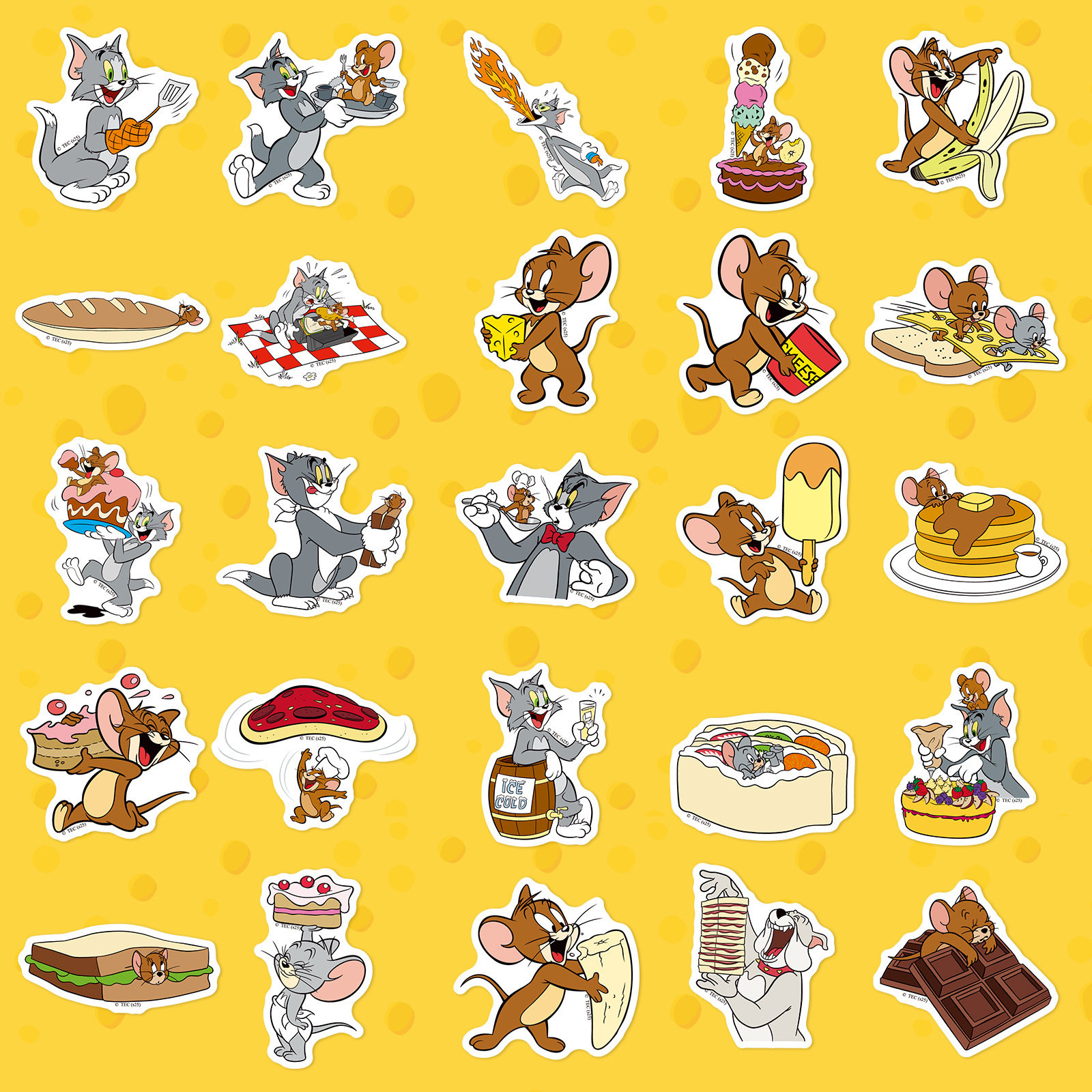 猫和老鼠拼豆图纸｜25 款美食主题直接抄作业